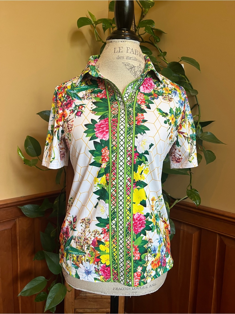 Acegolfs Botanical Energy Polo Top UPF50+ women’s small